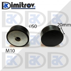 Антивибрационен тампон М10 х Ø 50 х 20 mm